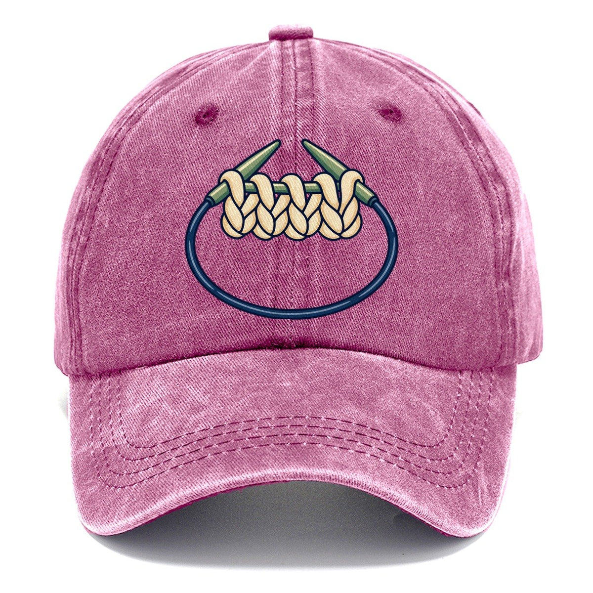 Circular Needle Loop Yarn Crafts Classic Cap – Dusty Rose
