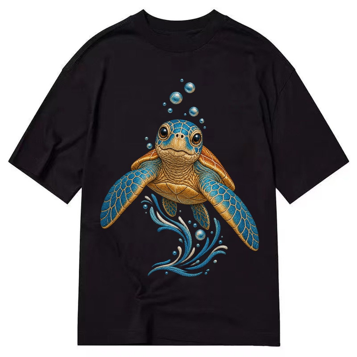 Sea Turtle Serenity Classic T-shirt – Black