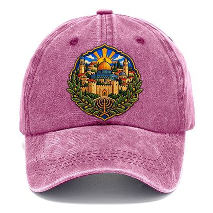 Old City Skyline Jerusalem Classic Cap – Dusty Rose