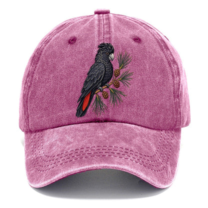 Glossy Black Cockatoo And She Oak Cones Australia Cultural Icons Classic Cap – Dusty Rose