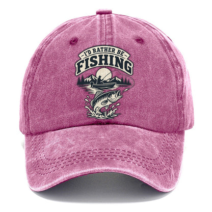 Rather Be Fishing Fishing Elegant Classic Cap – Dusty Rose