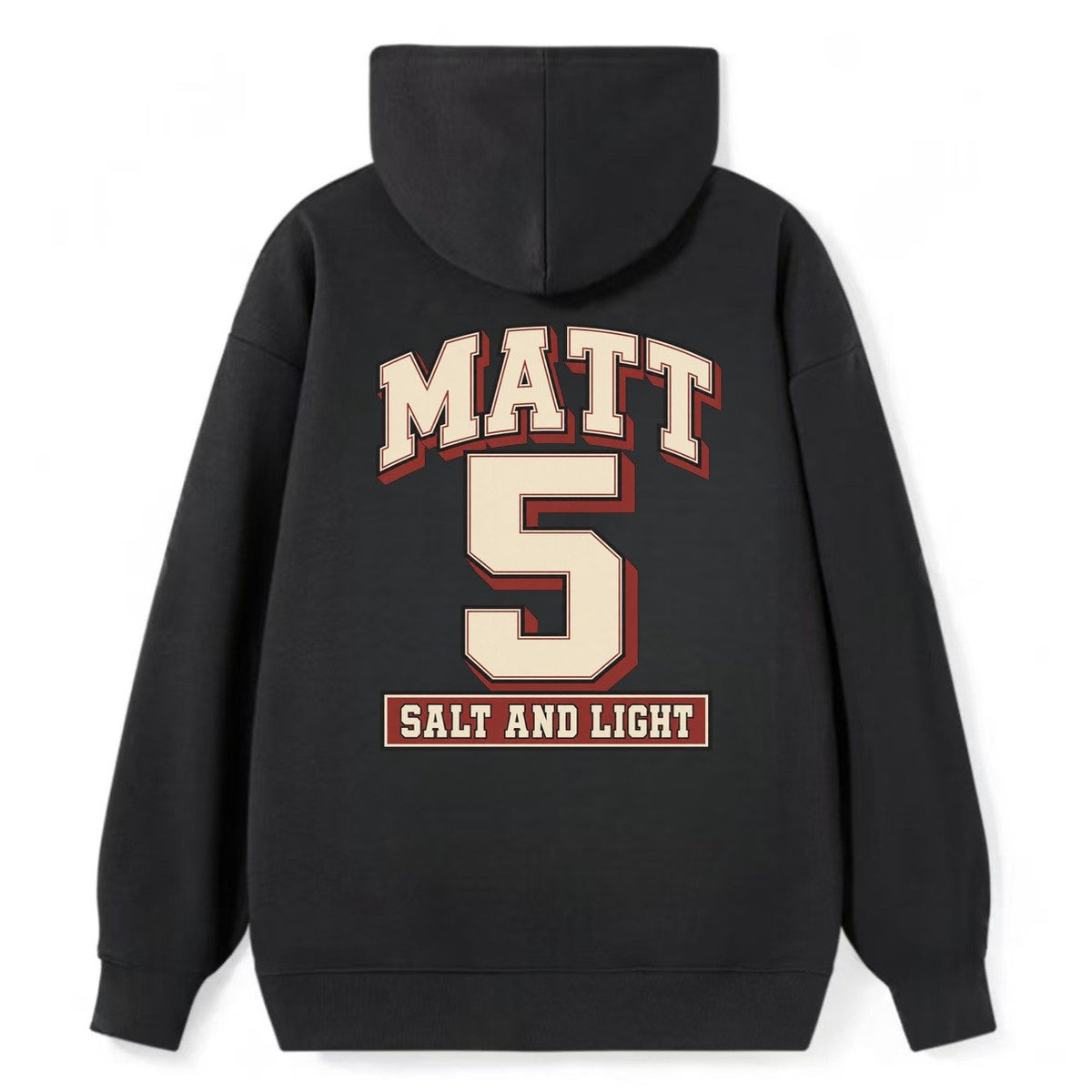 Matthew 5 Varsity Chapel Varsity Classic Pullover Hoodie – Black