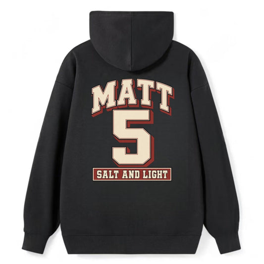 Matthew 5 Varsity Chapel Varsity Classic Pullover Hoodie – Black