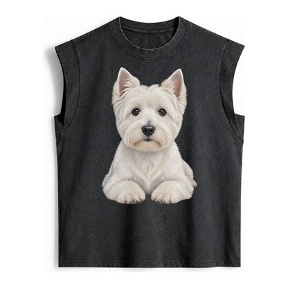 Pickleball Vintage Washed Tank – Black