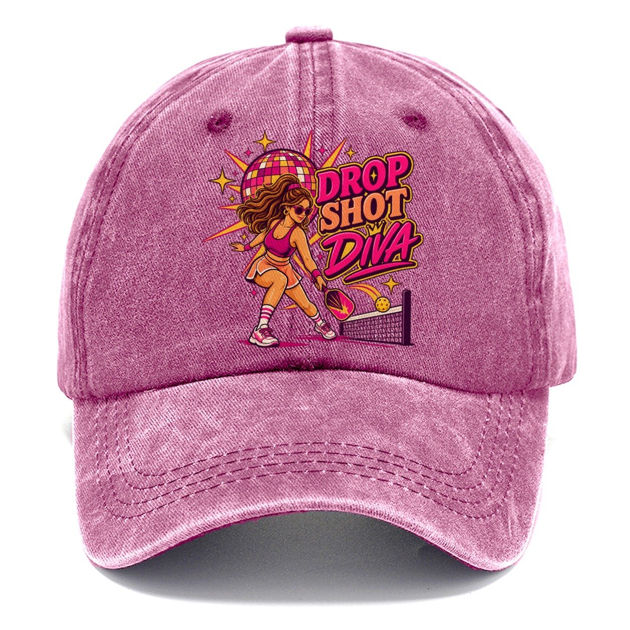Drop Shot Diva Pickleball Life Classic Cap – Dusty Rose