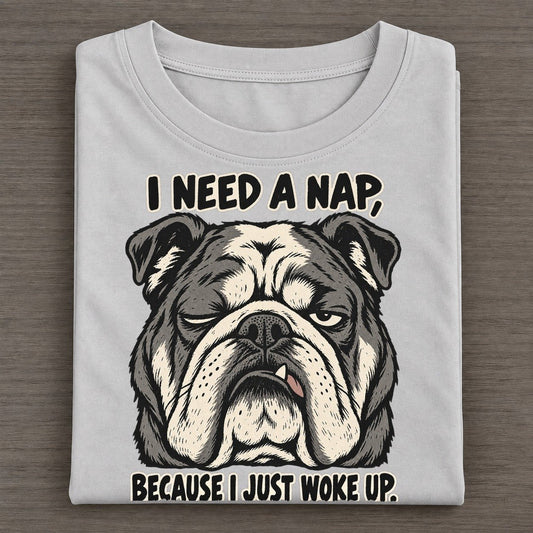 I Need A Nap Feral Logic Classic T-shirt – Grey
