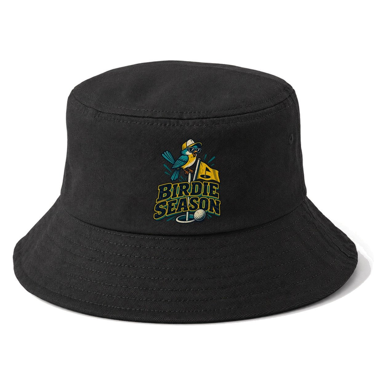 Birdie Season Golf Life Bucket Hat – Black