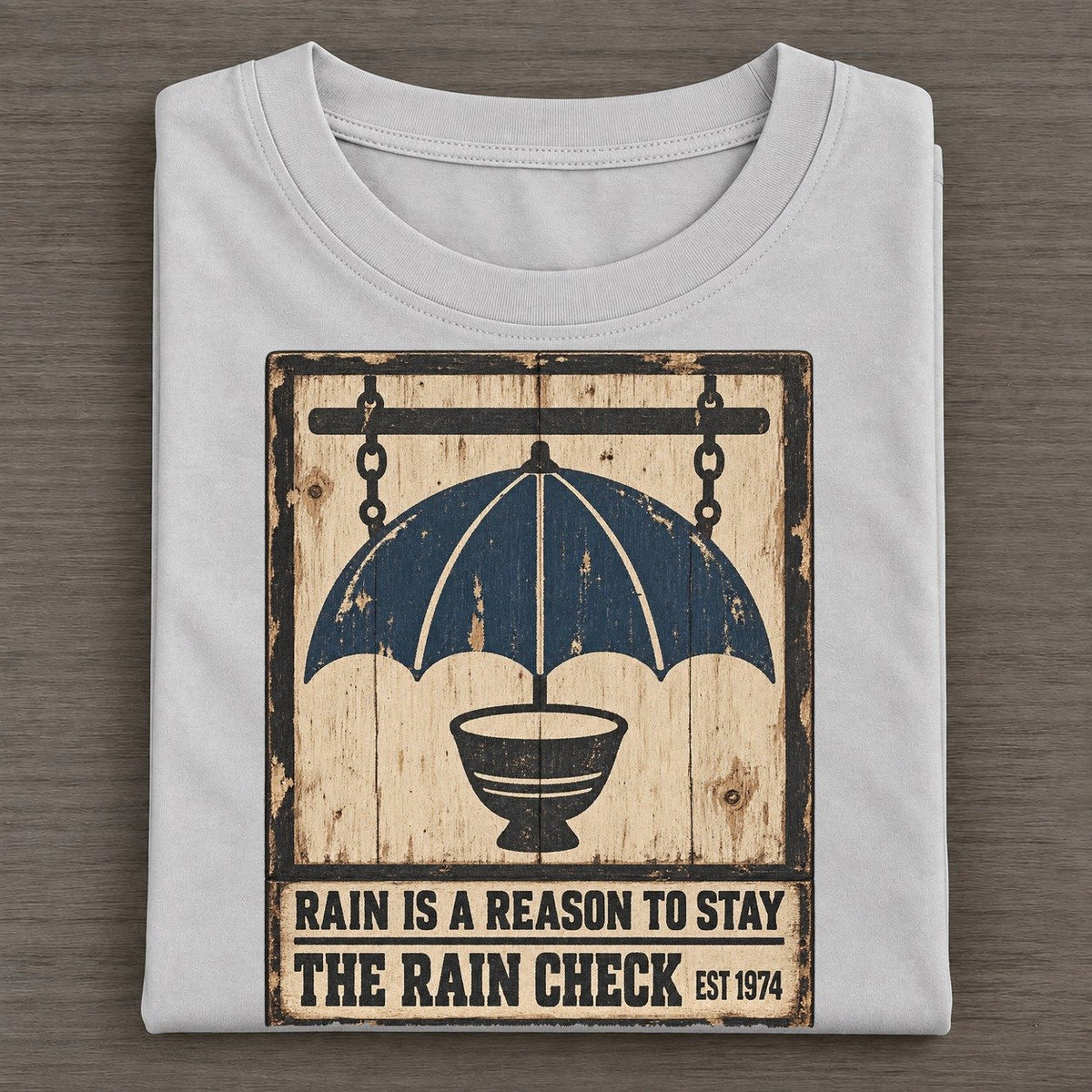 Rain Check Bar Izakaya Rules Classic T-shirt – Grey