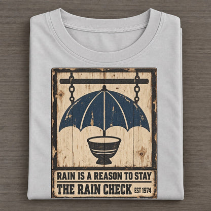 Rain Check Bar Izakaya Rules Classic T-shirt – Grey