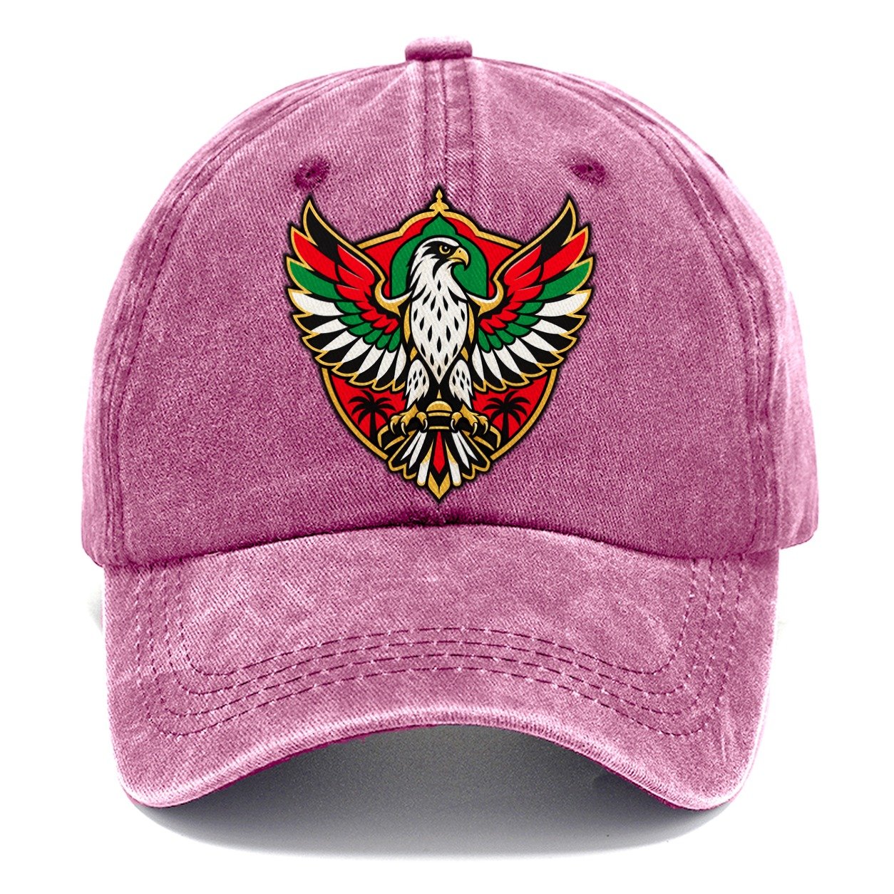 United Arab Emirates Minimal Emblem Country Logos Classic Cap – Dusty Rose