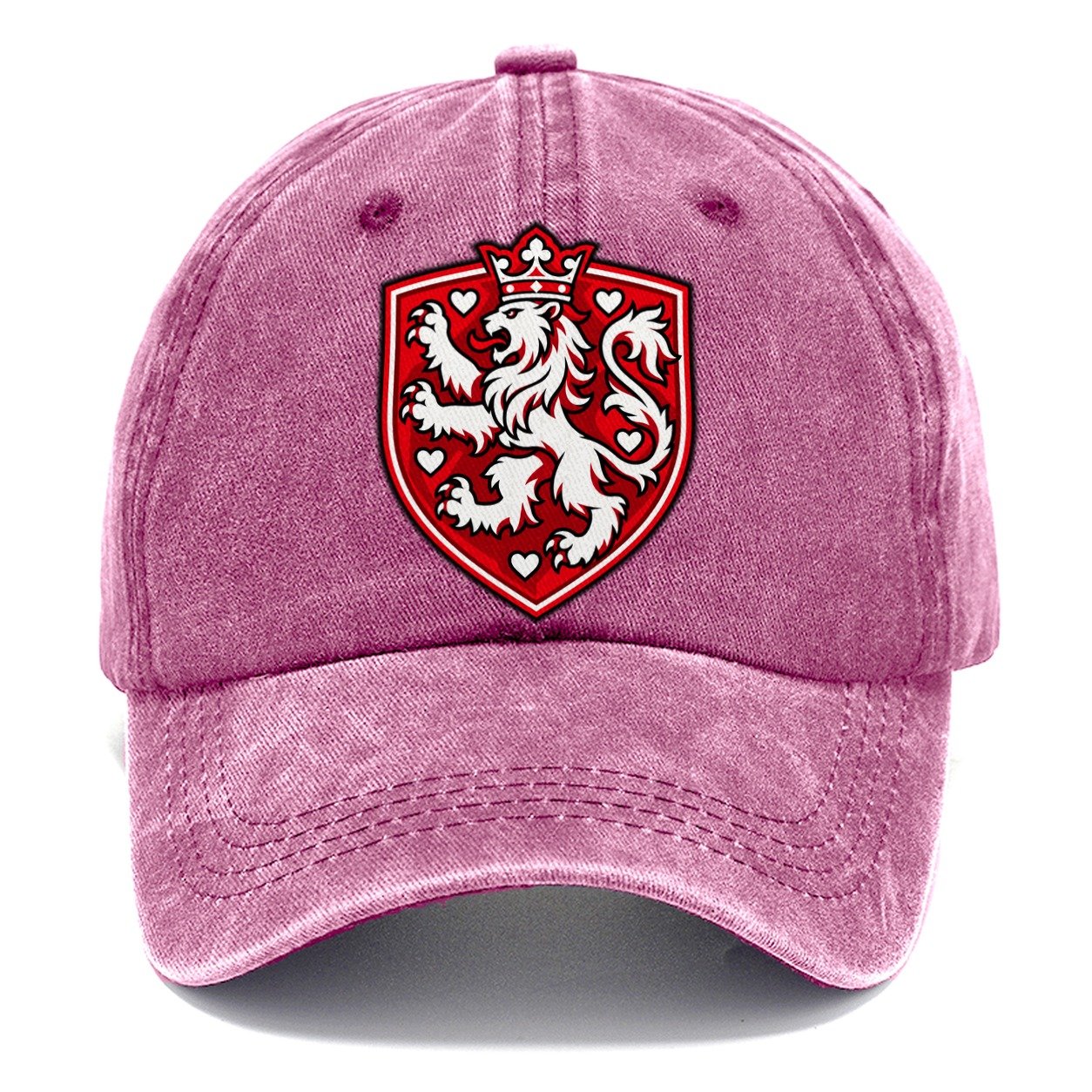 Denmark Minimal Emblem Country Logos Classic Cap – Dusty Rose