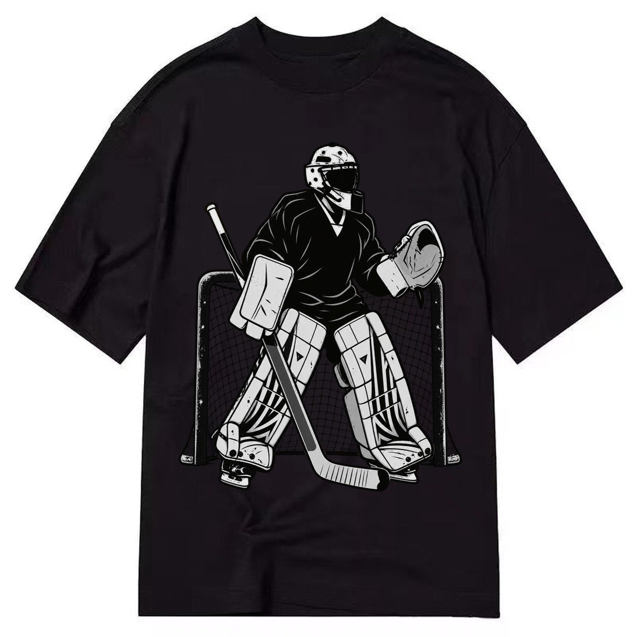 Hockey Goalie Classic T-shirt – Black