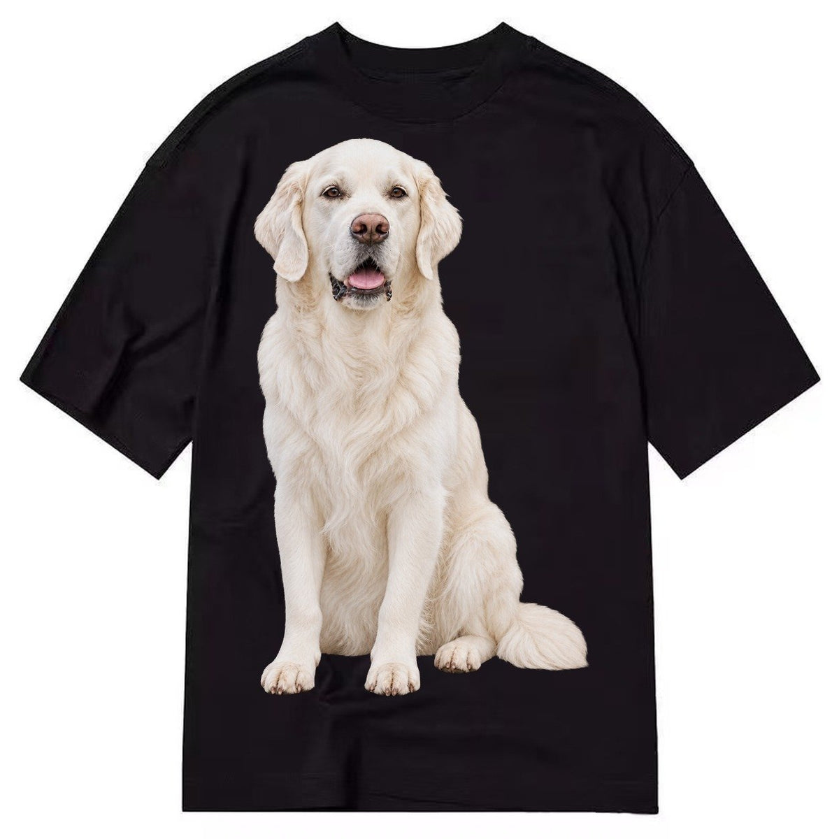 White English Cream Golden Retrievers Classic T-shirt – Black