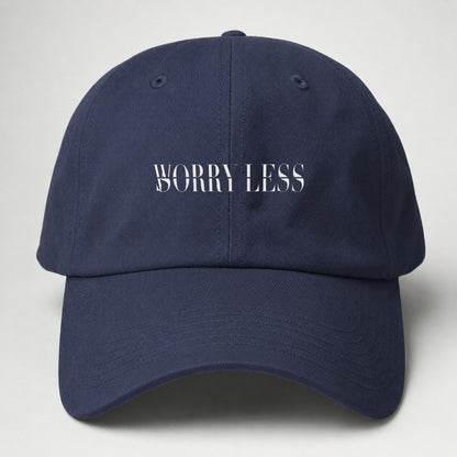 Worry Less Sorry Less Split Feelings Baseball Cap – Twilight Navy