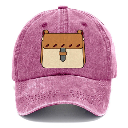 Small Satchel Study Leathercraft Classic Cap – Dusty Rose
