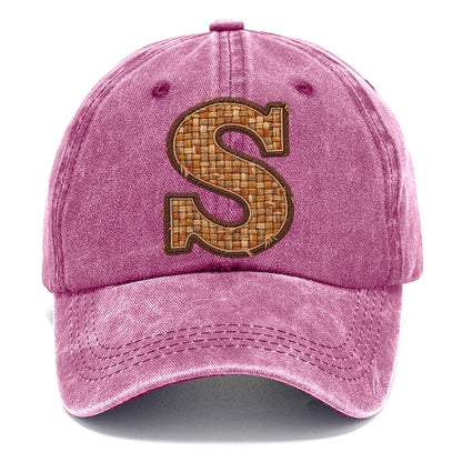 Woven Tweed S Monogram Classic Cap – Dusty Rose