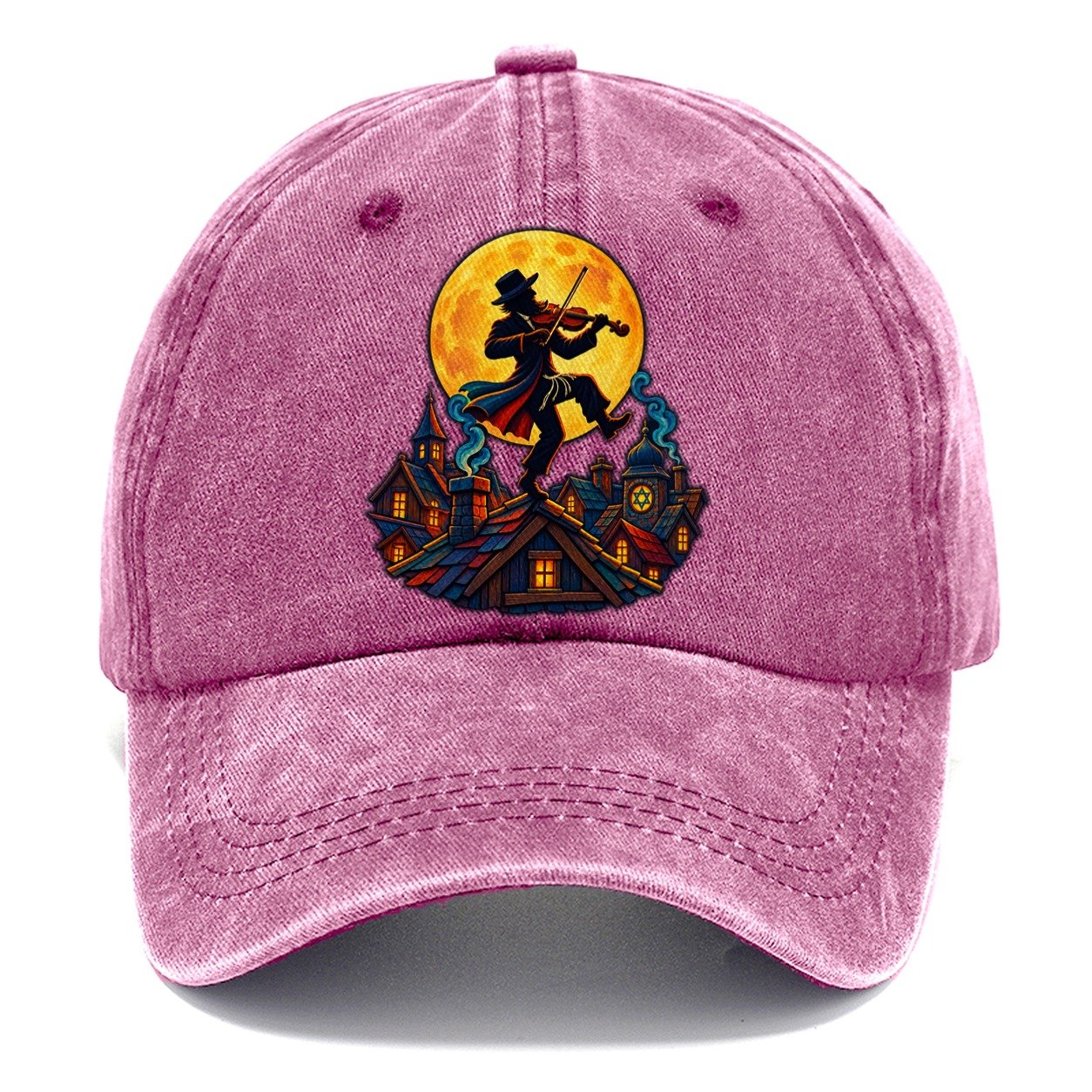 Shtetl Fiddler Roof Judaism Heritage Classic Cap – Dusty Rose