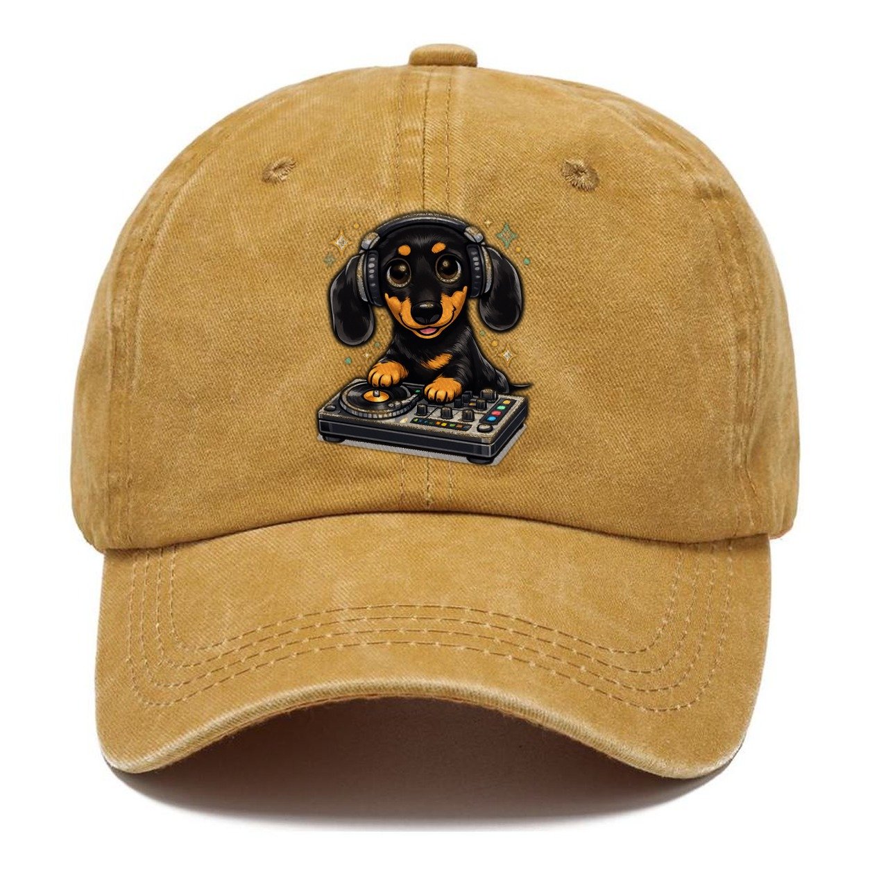 Dachshund Dj Turntable Mix Classic Cap – Golden Harvest