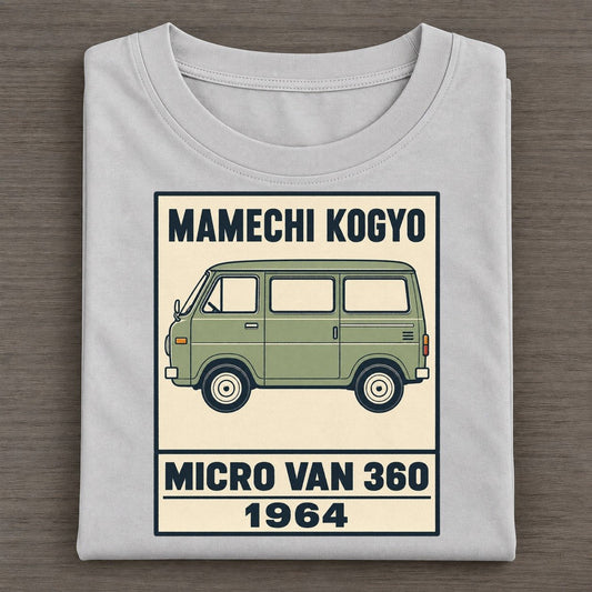 Mamechi Van Showa Speed Plates Classic T-shirt – Grey