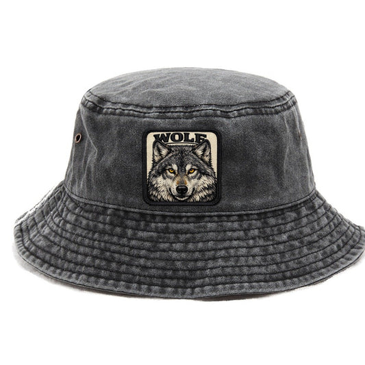 Wolf Vintage Bucket Hat – Graphite