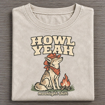 Howl Yeah Cowboy Critters Vintage T-shirt – Off White