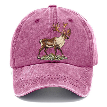 Woodland Caribou And Reindeer Lichen Canada Cultural Icons Classic Cap – Dusty Rose