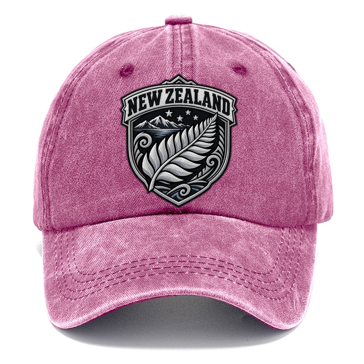 New Zealand Retro Badge Country Logos Classic Cap – Dusty Rose