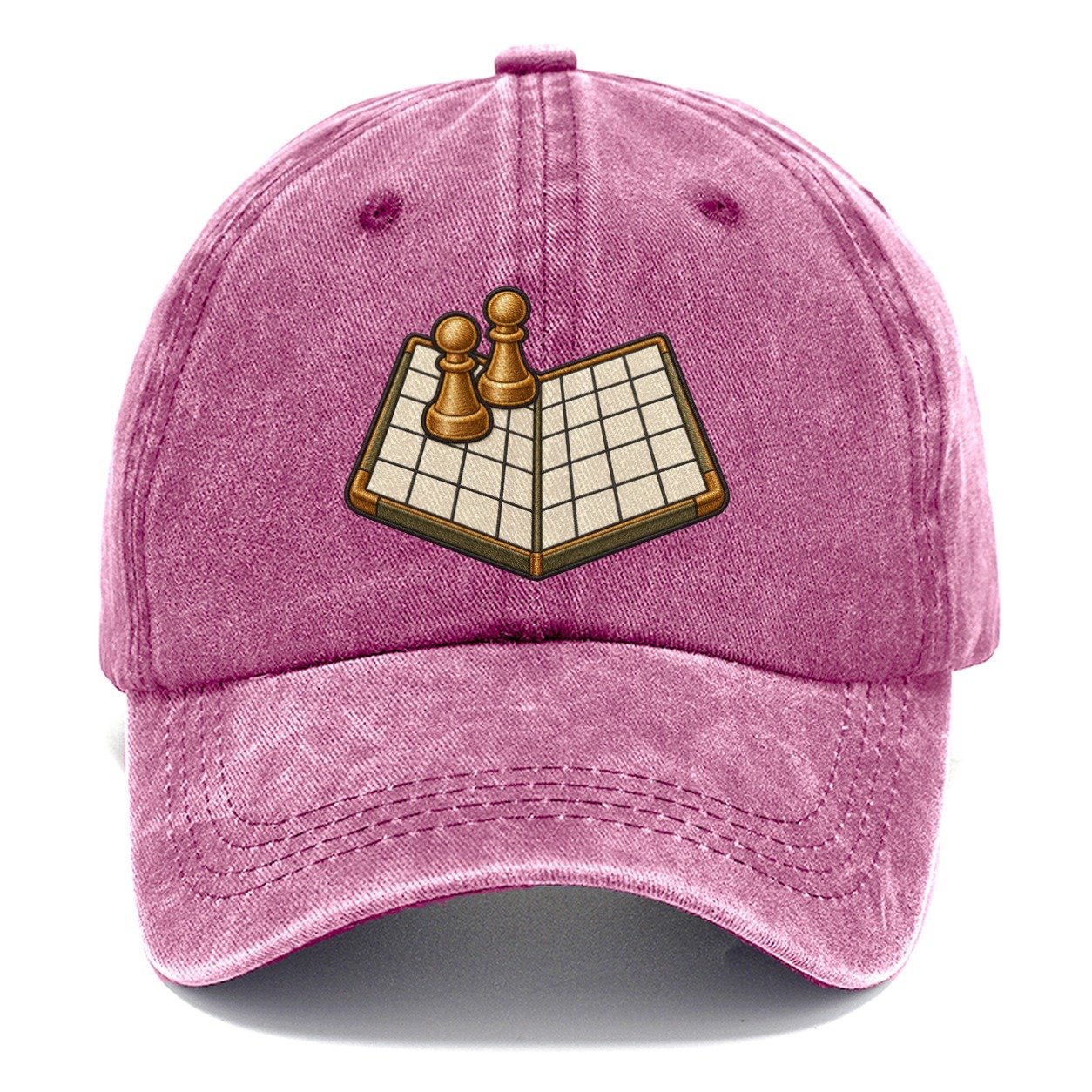 Open Folded Board With Two Pawns Board Games Classic Cap – Dusty Rose