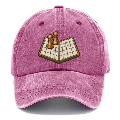 Open Folded Board With Two Pawns Board Games Classic Cap – Dusty Rose