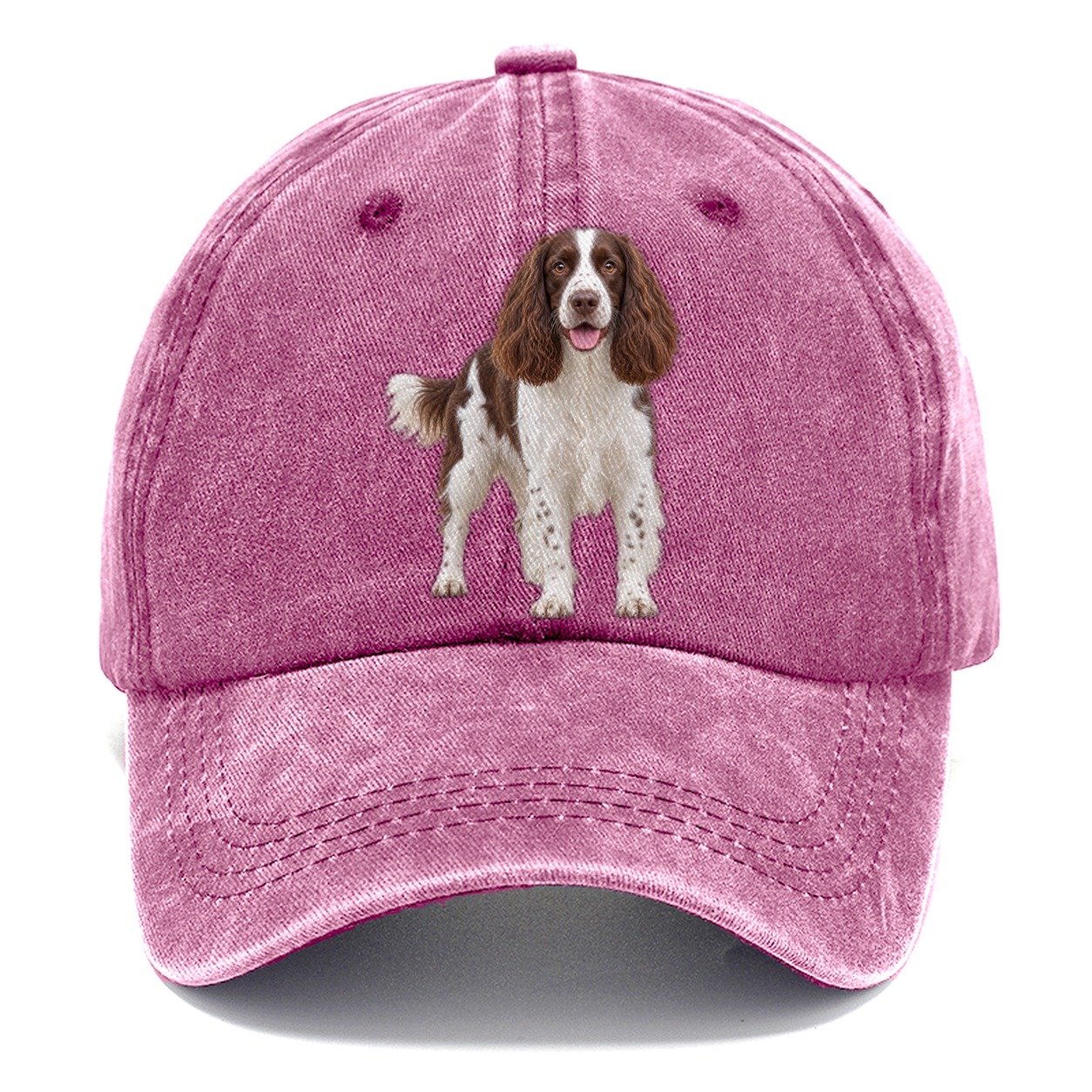 English Springer Spaniel Standing Top Breeds Classic Cap – Dusty Rose