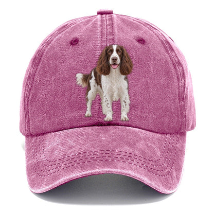 English Springer Spaniel Standing Top Breeds Classic Cap – Dusty Rose