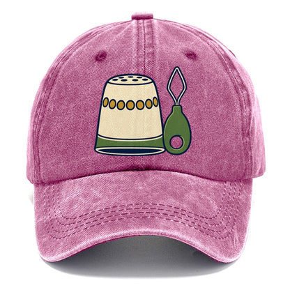 Thimble And Threader And Needlework Classic Cap – Dusty Rose