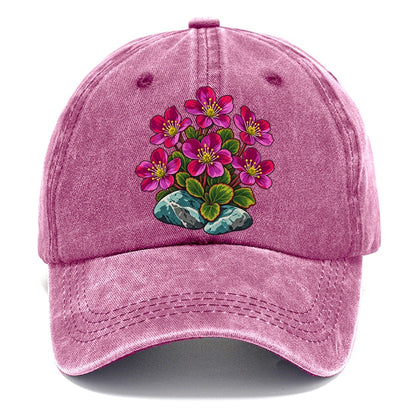 Nunavut Purple Saxifrage Canada Cultural Icons Classic Cap – Dusty Rose