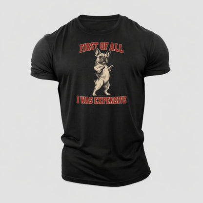 French Bulldog Dog Declarations Cotton T-Shirt – Black