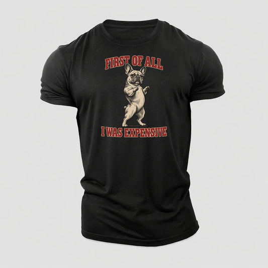 French Bulldog Dog Declarations Cotton T-Shirt – Black