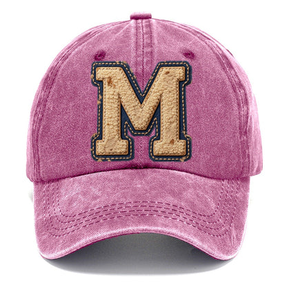 Varsity Chenille M Monogram Classic Cap – Dusty Rose