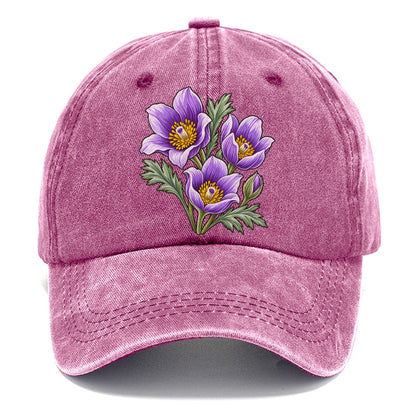 Manitoba Prairie Crocus Cluster Canada Cultural Icons Classic Cap – Dusty Rose