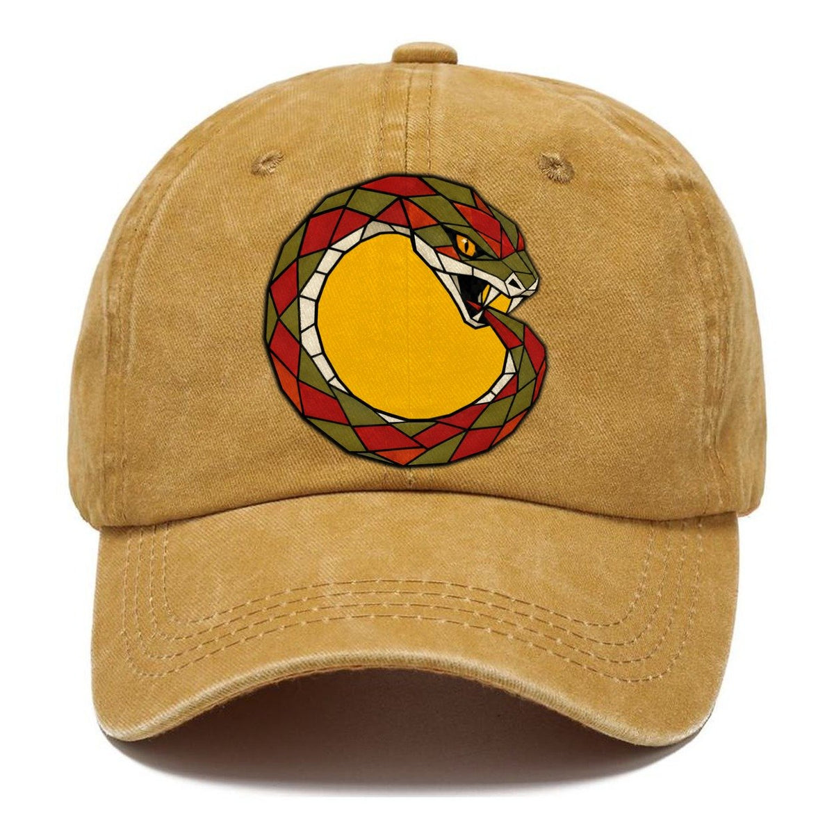 Ouroboros Serpent Circle Classic Cap – Golden Harvest
