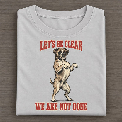 Boxer Dog Declarations Classic T-shirt – Grey