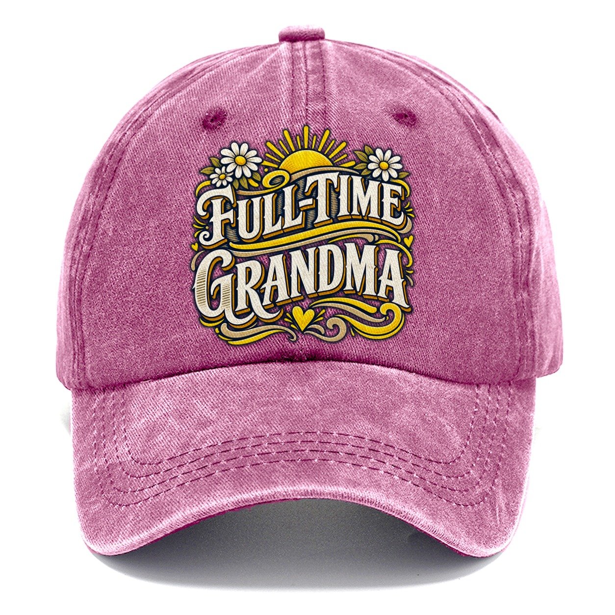 Full Time Grandma Retired Living Classic Cap – Dusty Rose