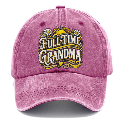 Full Time Grandma Retired Living Classic Cap – Dusty Rose