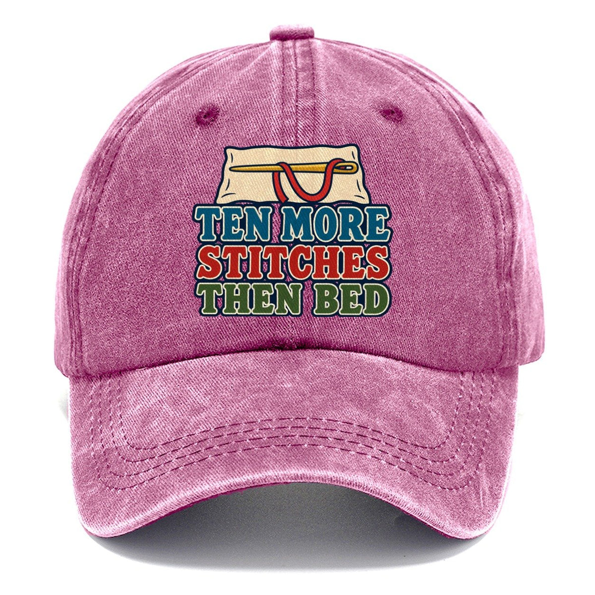 Ten More Stitches And Needlework Classic Cap – Dusty Rose