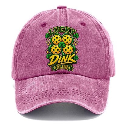Lucky Dink Club Pickleball Life Classic Cap – Dusty Rose