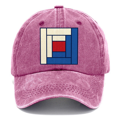 Log Cabin Block Study Sewing And Quilting Classic Cap – Dusty Rose