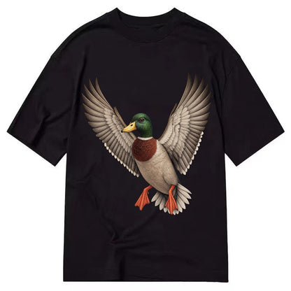 Mallard In Flight Classic T-shirt – Black