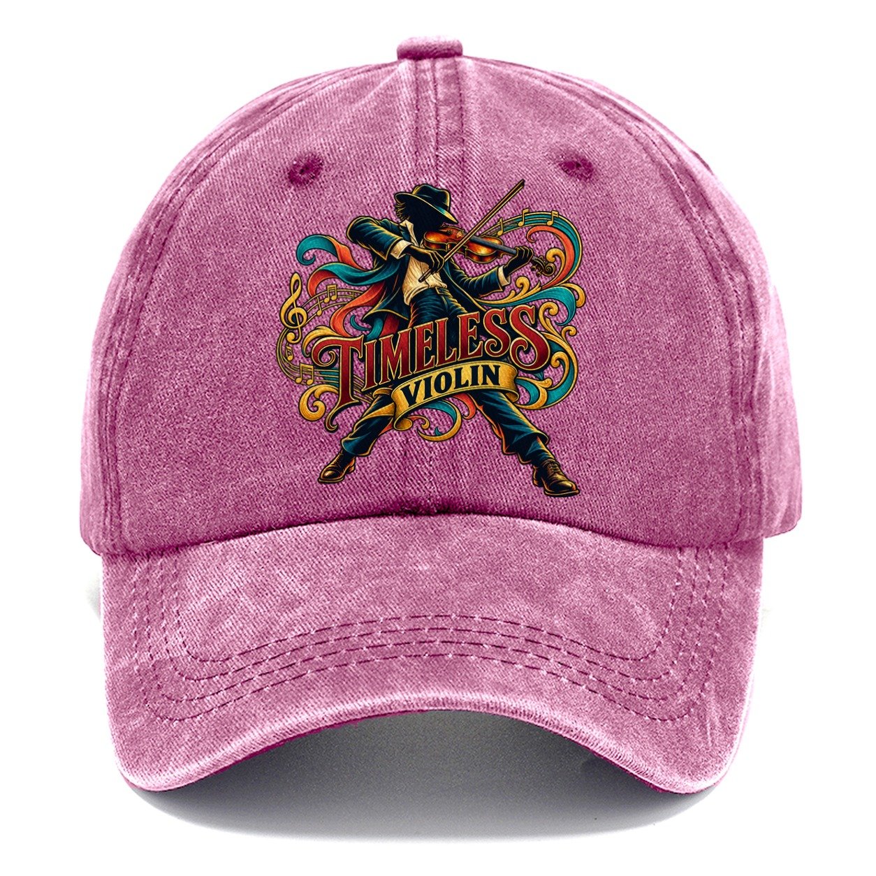 Timeless Violin Music Instruments Classic Cap – Dusty Rose