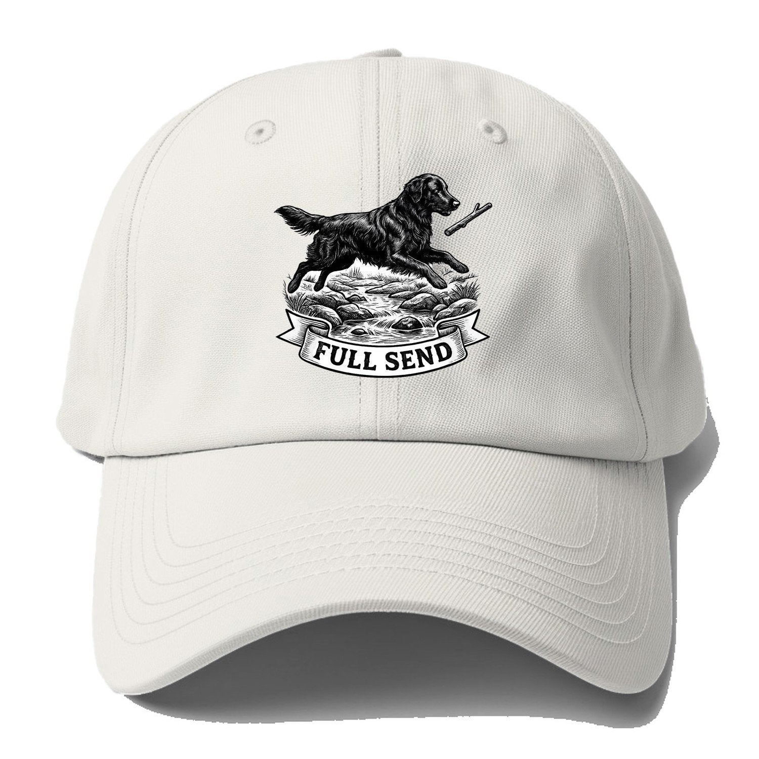 Full Send Baseball Cap – Off White