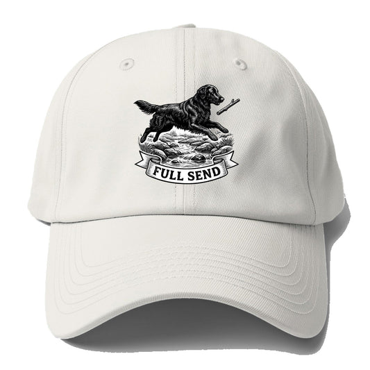 Full Send Baseball Cap – Off White