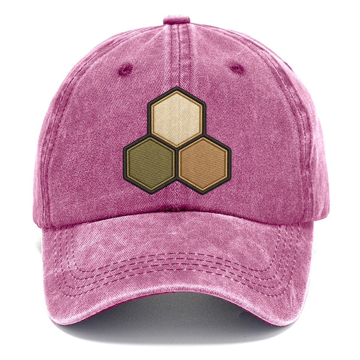 Three Hexagonal Tiles Clustered Board Games Classic Cap – Dusty Rose