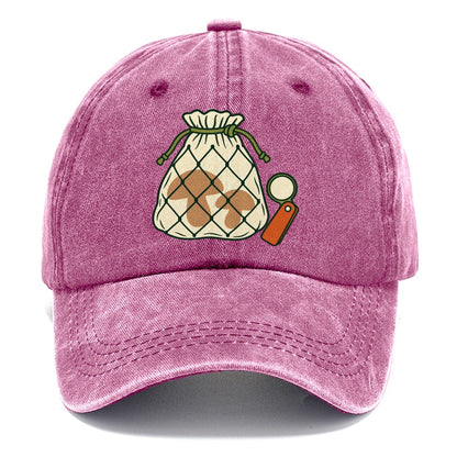 Mesh Bag And Hand Lens Foraging And Mycology Classic Cap – Dusty Rose